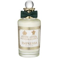 Penhaligon's Empressa Eau de Parfum 100 ml bottle with gold accents, green bow, and round clear cap.