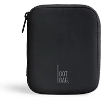 Black rectangular Got Bag pouch with zipper closure and subtle logo on front.