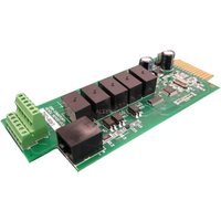 PowerWalker 10120528 internal interface card with green circuit board, black components, and green terminal block
