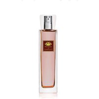 Clear glass bottle with pink liquid, silver spray top, and "Profumo di Campiglio" label for fruity diffuser.