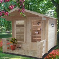 Shire Maulden 2.4m x 3.2m Log Cabin Summerhouse (19mm) - image 2