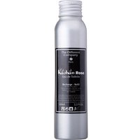Silver cylindrical bottle of Kashan Rose Eau de Toilette by The Different Company, black label with white text.