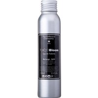 Silver cylindrical bottle of Tokyo Bloom Eau de Toilette, 100 ml, with black label and white text.