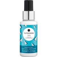 Tuttotondo Vela after shave balm, 75 ml, white bottle with blue sailboat design and black pump dispenser.