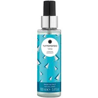 Tuttotondo Vela Hydrating Deodorant Spray, 100 ml, blue bottle with sailboat design and black spray cap.