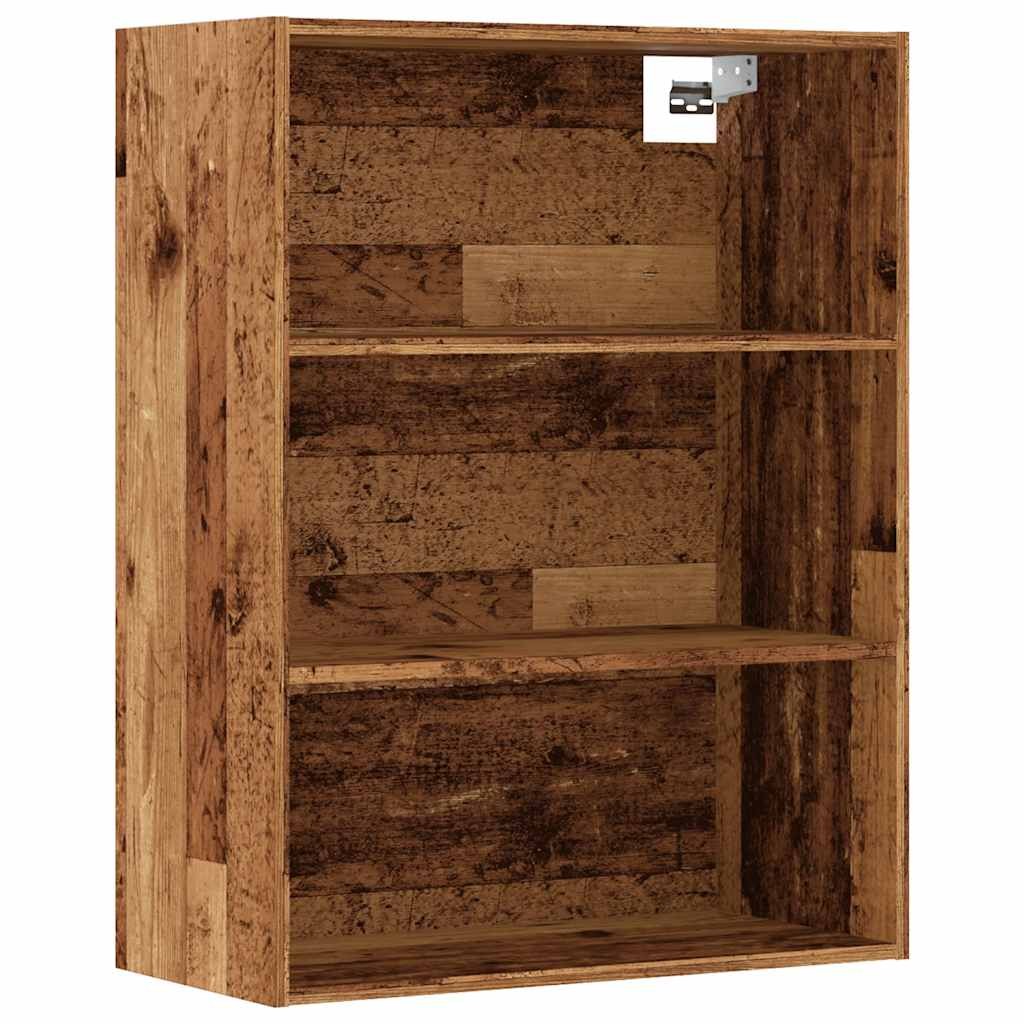 vidaXL 3 Open Shelf Old Wood Hanging Wall Cabinet - image 2