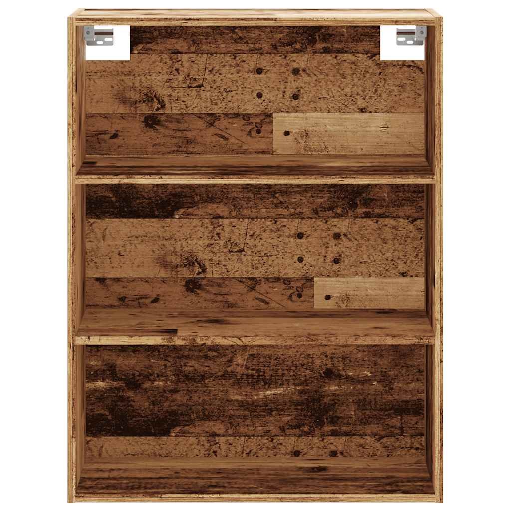 vidaXL 3 Open Shelf Old Wood Hanging Wall Cabinet - image 4