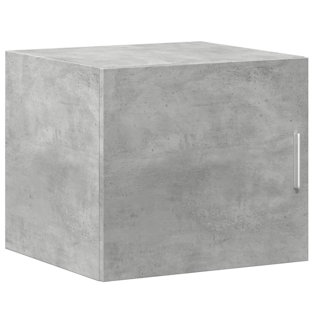 vidaXL Single Door Concrete Grey Wall Mounted Storage Cabinet - image 2