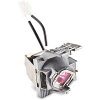 Viewsonic RLC-119 projector lamp with silver casing, black wires, and a pink-tinted bulb housing.