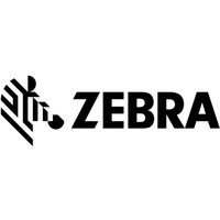 Zebra 3017018 white printer label roll with black Zebra logo on packaging.