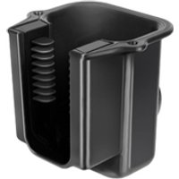 Black Zebra Universal Scanner Holder with ribbed interior and smooth exterior finish.