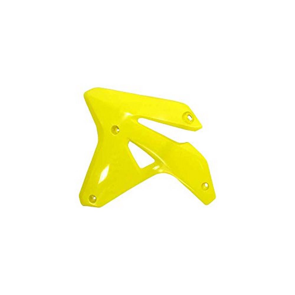 Bright yellow Acerbis front fender designed for Suzuki RM 125/250 (2001-08) and RMZ250/450 (2005-09), featuring a sleek, aerodynamic shape and durable plastic material.