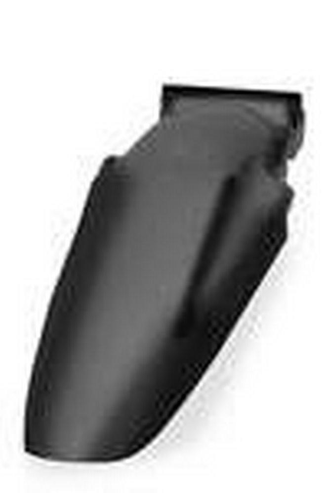 Black Acerbis rear fender designed for Yamaha YZ 125/250 models from 2002 to 2014, featuring a sleek, aerodynamic shape and durable plastic material.
