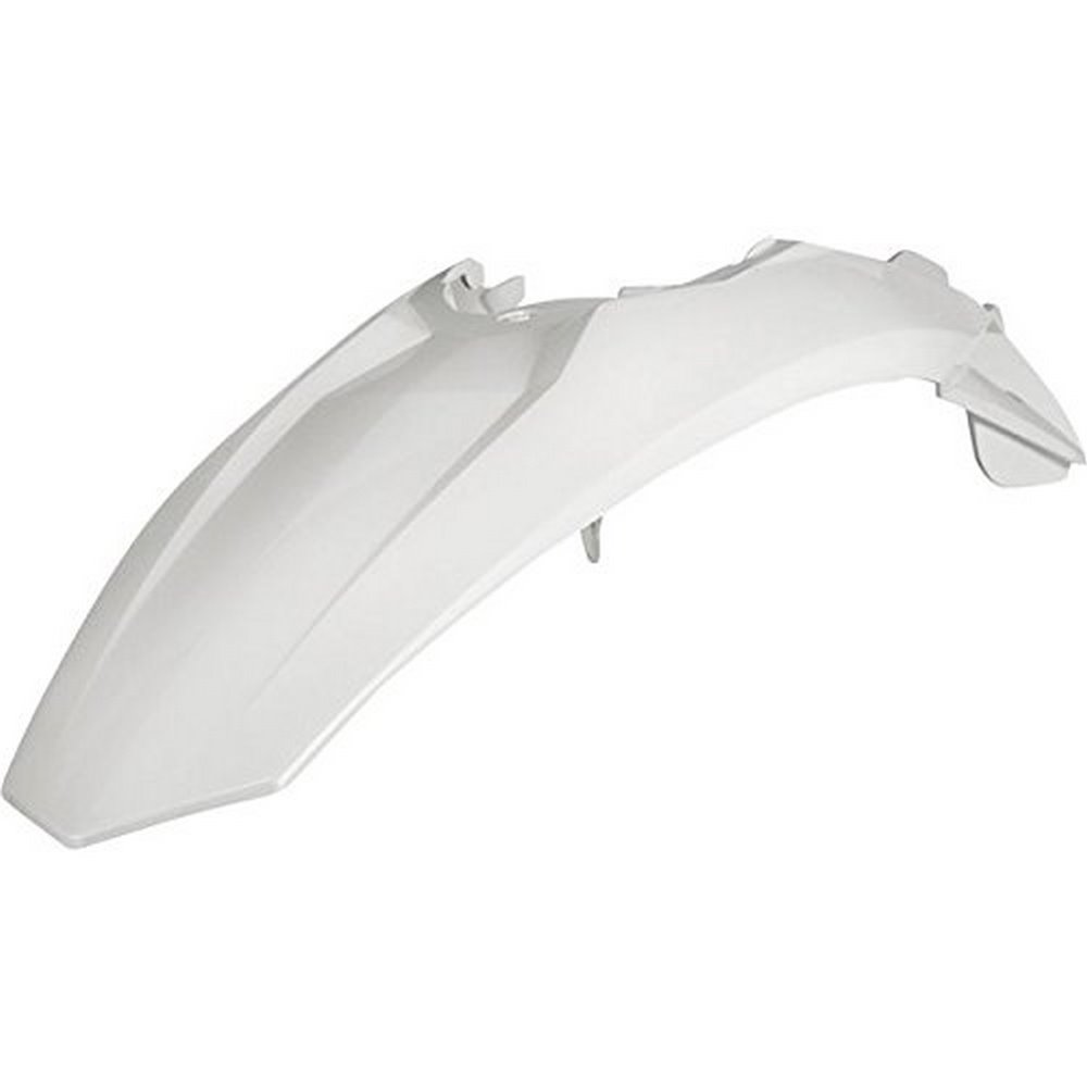 Orange Acerbis rear fender and side cowling designed for KTM EXC 125/200/250/300 & EXC-F 250/400/450 models from 2008-2011, featuring a sleek, aerodynamic shape.