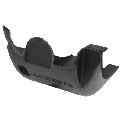 Black Acerbis skid plate designed for KTM EXC-F 250 (2014-16), 350 (2012-16) and Husqvarna FE 250/350 (2014-16), featuring a durable plastic construction and protective design.