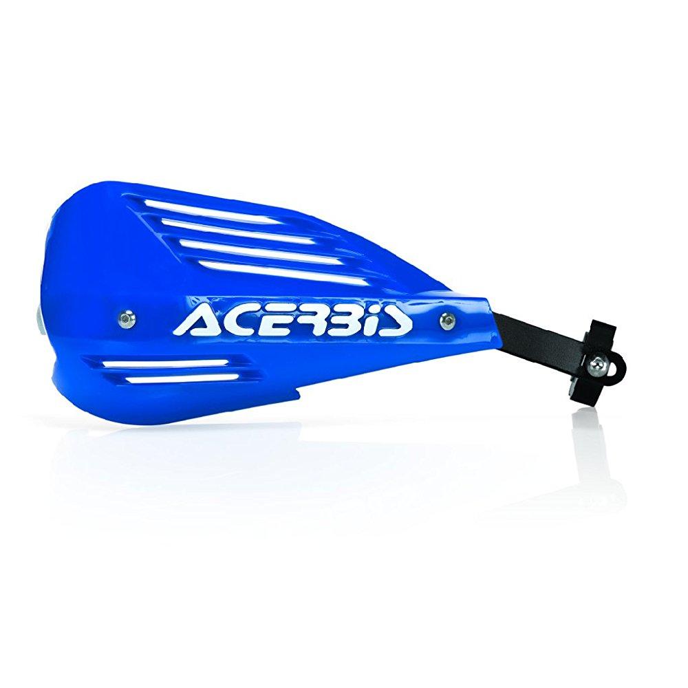 Blue Acerbis Endurance Hand Guard featuring a sleek design, made of durable plastic with white stripes and the Acerbis logo prominently displayed.
