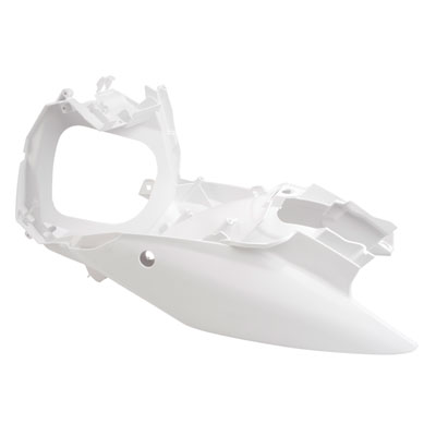 White plastic Acerbis Air Box for KTM models, featuring a streamlined design with cutouts and mounting points, suitable for various 2012-2016 EXC and 2011-2015 SX models.