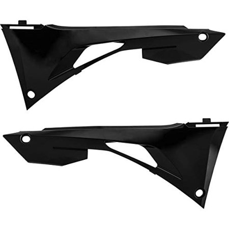 Black Acerbis Air Box Covers designed for Honda CRF250R (2018-21) and CRF450R (2017-20), featuring a sleek design with cutouts for airflow and mounting points.