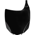 Acerbis front number board for KTM SX85 (2018-2024) in white, featuring a sleek design with a smooth finish and mounting holes for easy installation.