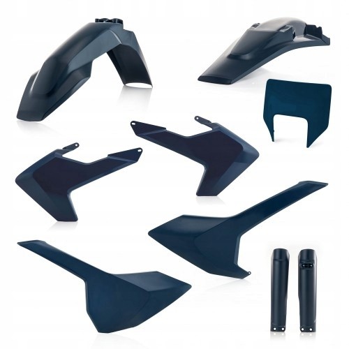 Acerbis 0023596.040 - Acerbis Full Enduro Plastics Kit - Husqvarna FE 250/350/450/501 & TE250 2017-19 - Dark Blue