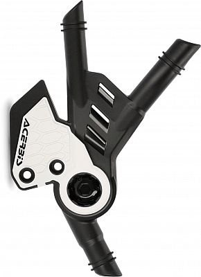 Black and white Acerbis X-Grip Frame Protector for BMW R 1250 GS, featuring a sleek design with a textured surface and reinforced edges for enhanced durability.