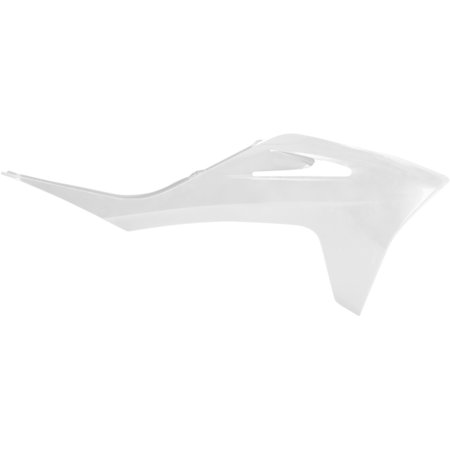 Red Acerbis radiator scoops designed for Gas Gas EC 250/300, EC250/350F, MC125, and MC250/450F models from 2021-2023, featuring a sleek, aerodynamic shape.