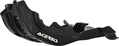 Black Acerbis skid plate designed for Honda CRF 450 R/RX, featuring a durable plastic construction with a sleek, contoured design and prominent Acerbis branding.