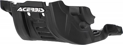 Black Acerbis skid plate for Honda CRF 250/300 L, featuring durable plastic construction, ventilation slots, and a prominent white Acerbis logo.