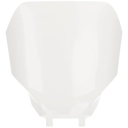 Acerbis front number board in white, designed for Yamaha YZF450 & YZF450X models from 2023 to 2025, featuring a sleek, aerodynamic shape and durable plastic material.