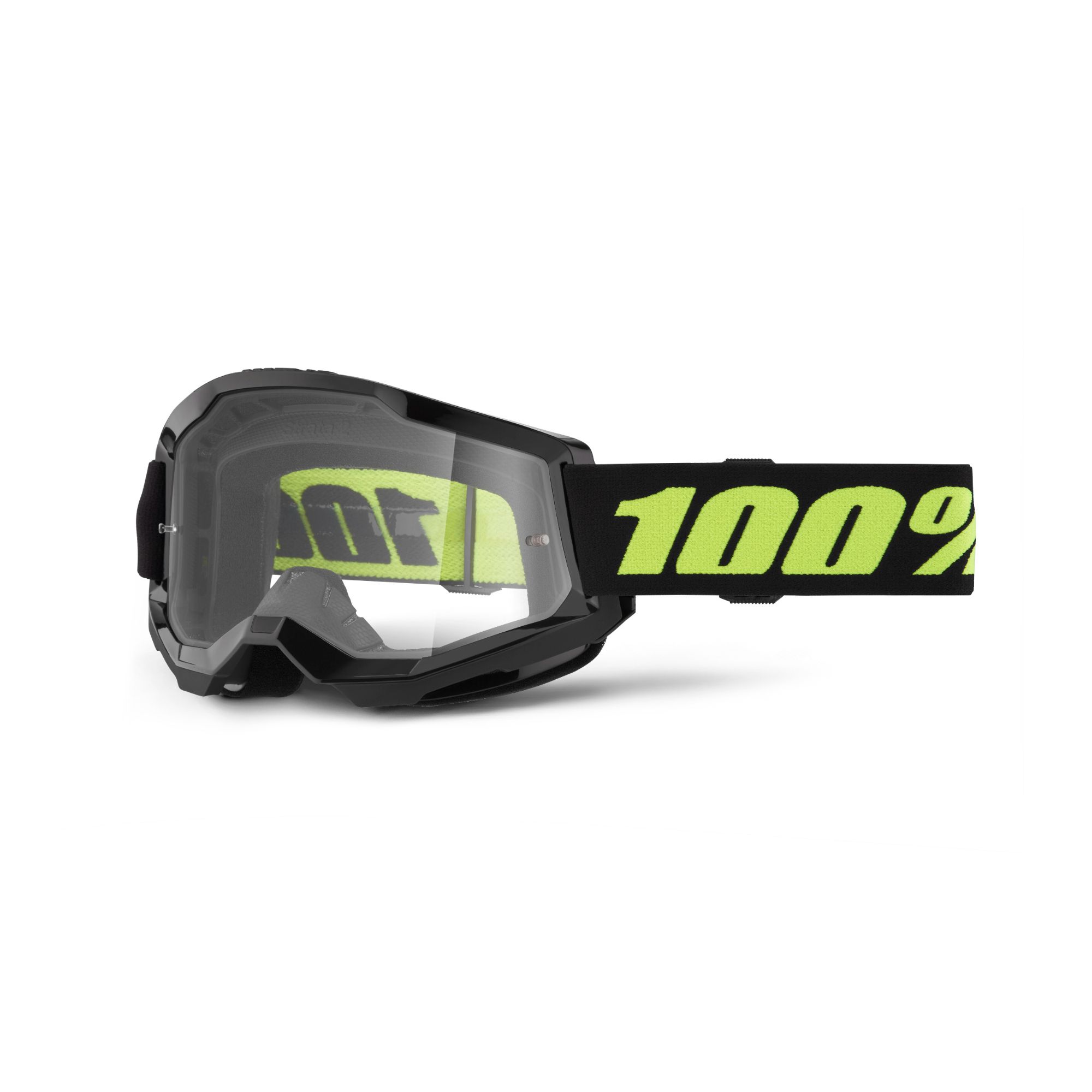 100% 100% Strata 2 Off-Road Goggle (Solar Eclipse - Clear Lens)