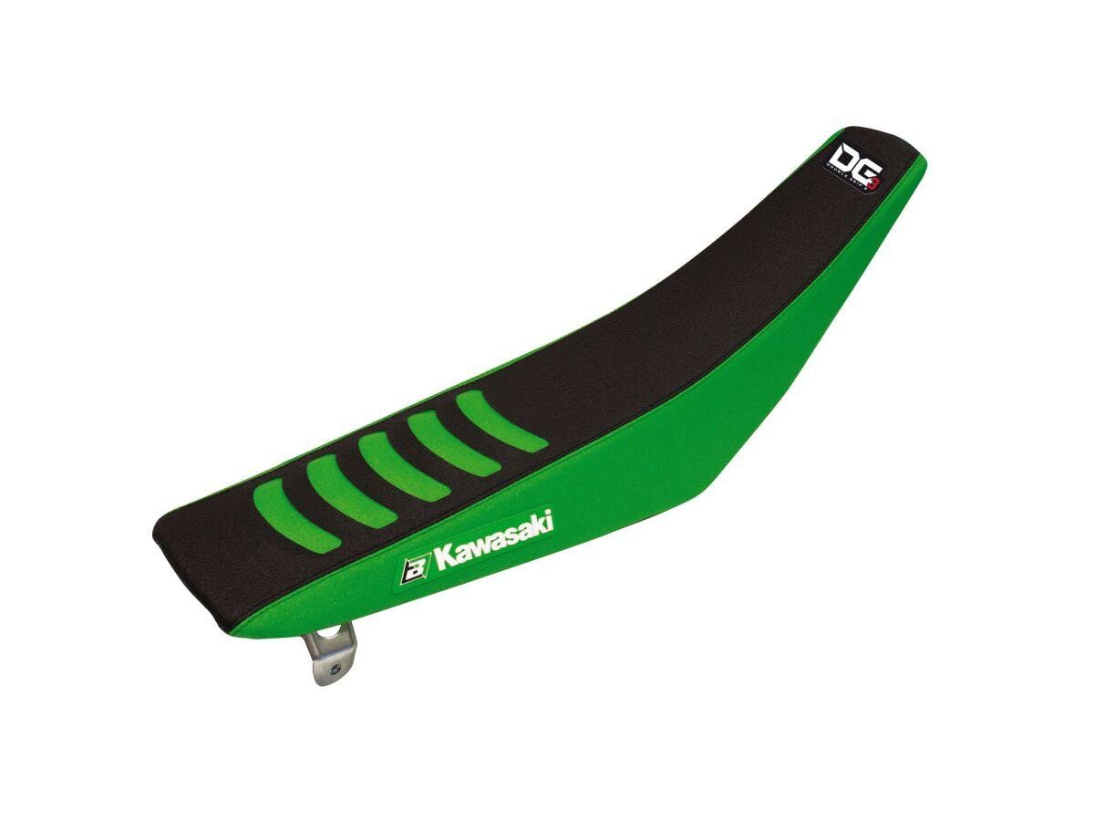 Blackbird 1433H - Blackbird Double Grip 3 Seat Cover - Kawasaki KXF450 2019-20 - Black/ Green