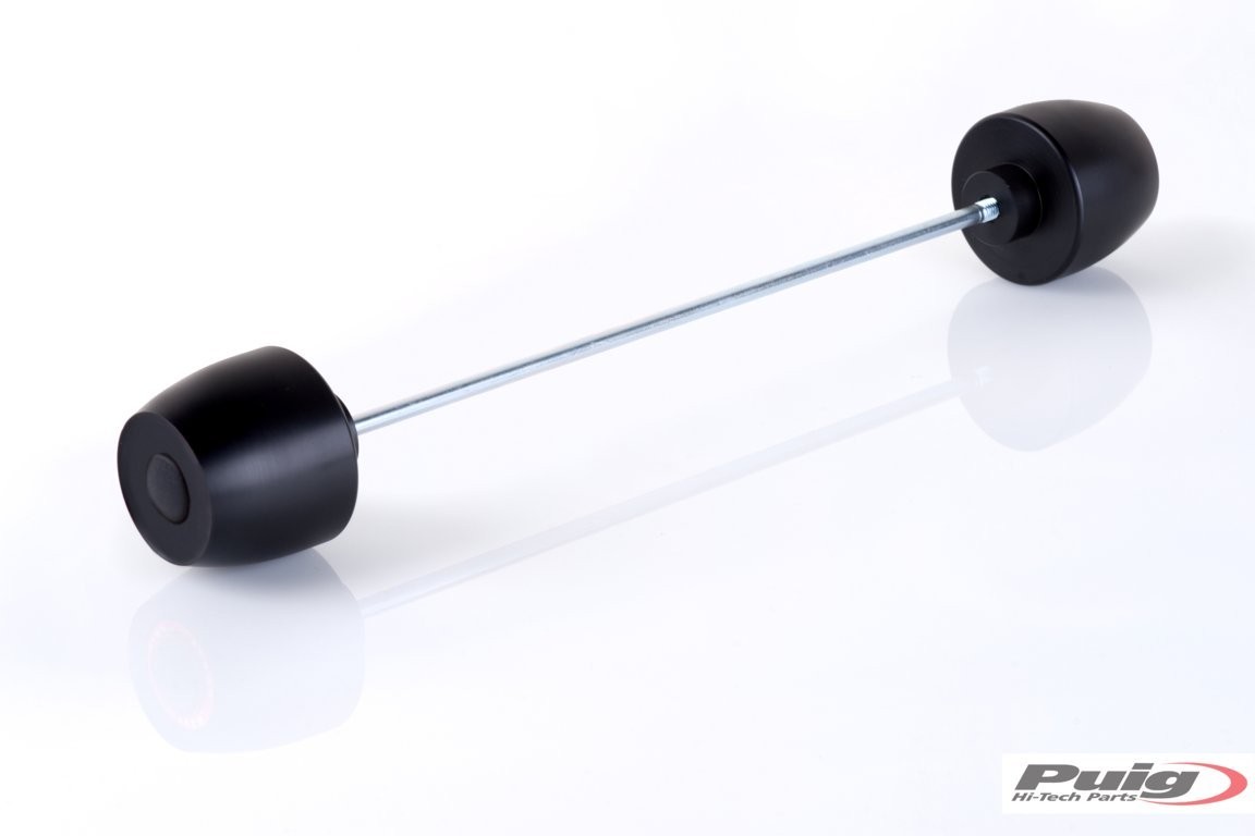 Black Puig PHB19 front fork protector featuring a cylindrical design with rounded ends, designed for Honda CB650 R Neo Sports Cafe models from 2019 to 2025.