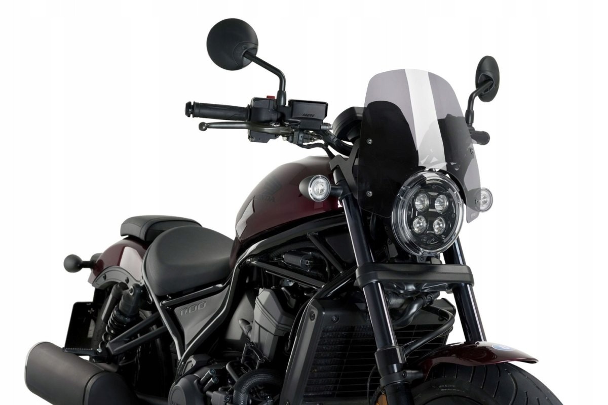 Puig 20819H - Puig New Generation Sport Screen for Honda CMX1100 Rebel 2021-2025 - Light Smoke