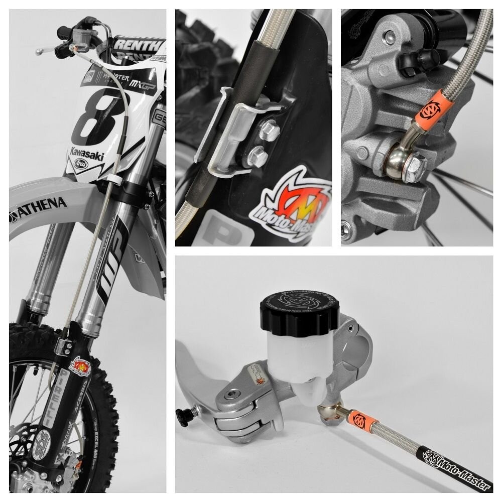 Moto Master 212048 - Moto Master Brake Hose Kit for KTM SX65 Front - Stainless Steel