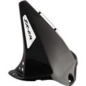 Black carbon-look hugger designed for Kawasaki Z1000 models from 2007 to 2009, featuring a sleek design and a white Puig logo.