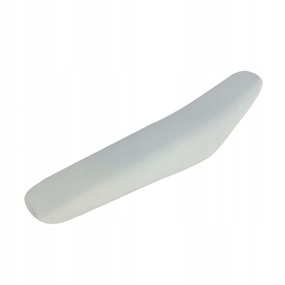 Tall white foam seat designed for Gas Gas EC250 models 2024-2025, featuring a sleek, streamlined shape for enhanced comfort and performance.