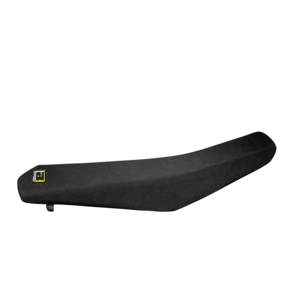 Black Blackbird High Grip Universal Seat Cover featuring a sleek, contoured design with textured material for enhanced grip and durability, ideal for various motorcycle seats.