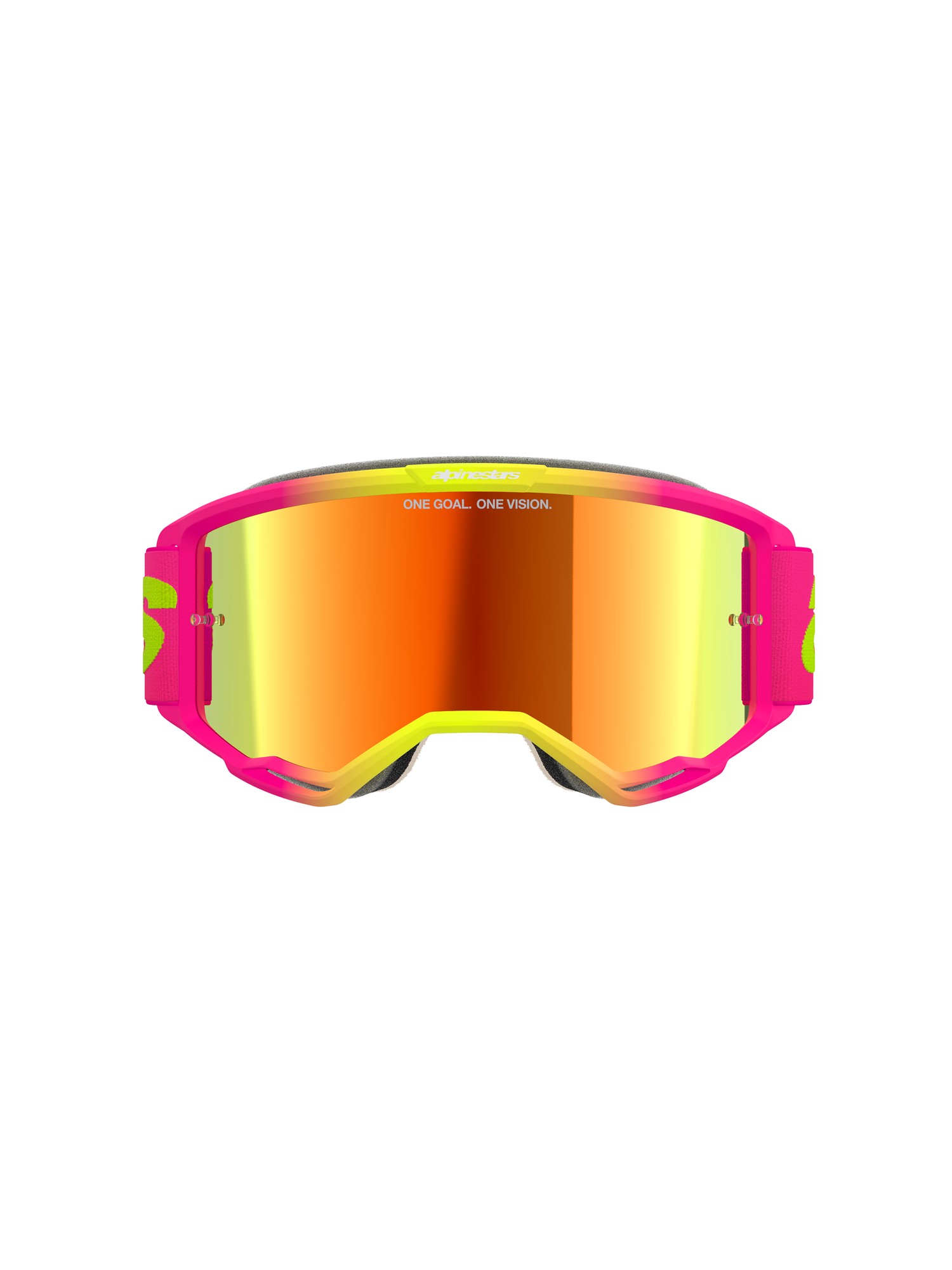5102425-3085 - Alpinestars Vision 5 Wordmark Goggles - Pink/Yellow Fluo - image 3