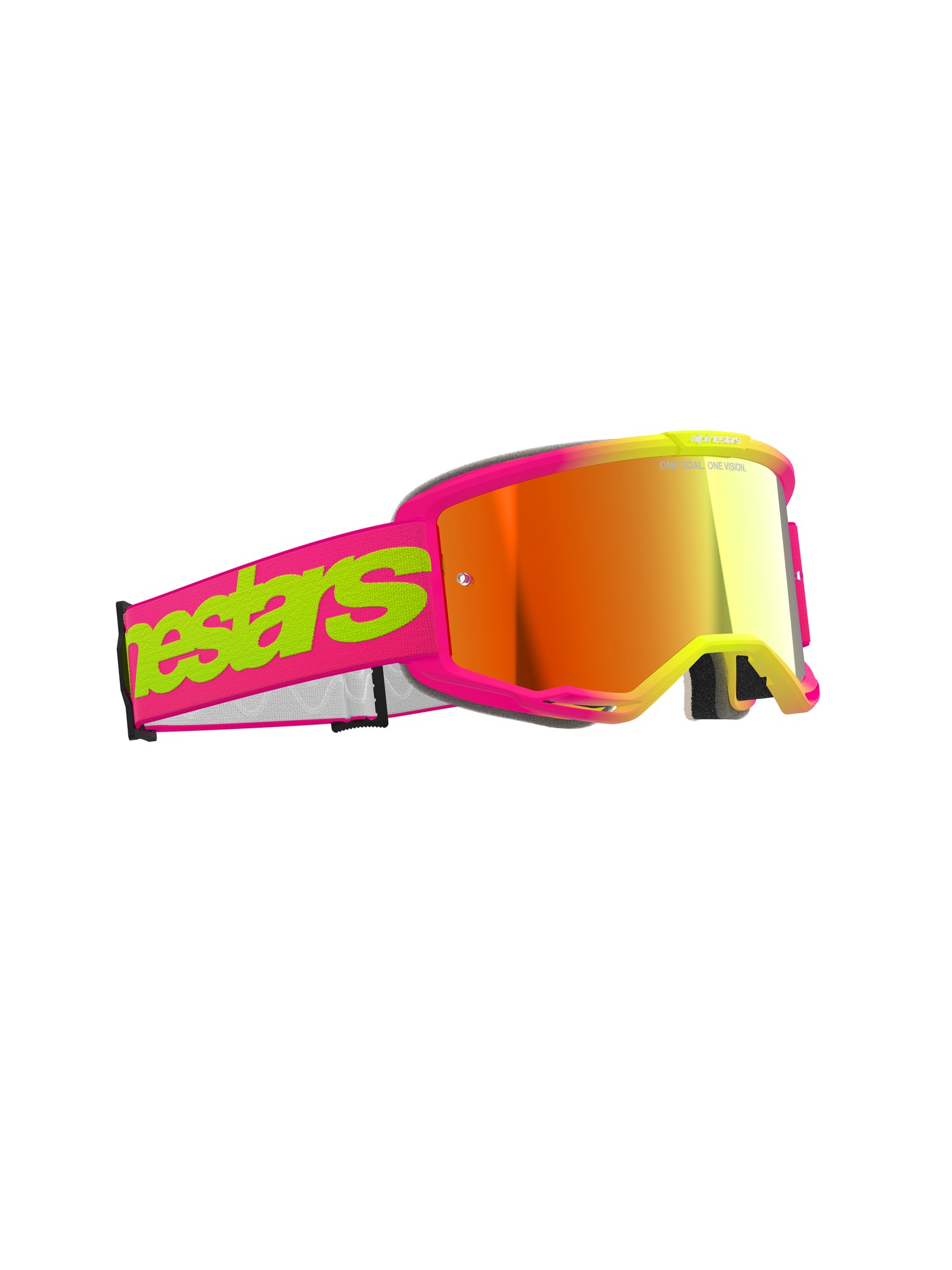 5102425-3085 - Alpinestars Vision 5 Wordmark Goggles - Pink/Yellow Fluo - image 4
