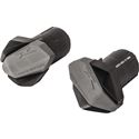 Black Puig R19 frame sliders designed for Suzuki GSR 750 (2011-2016), featuring a durable material with a sleek, angular design for enhanced motorcycle protection.