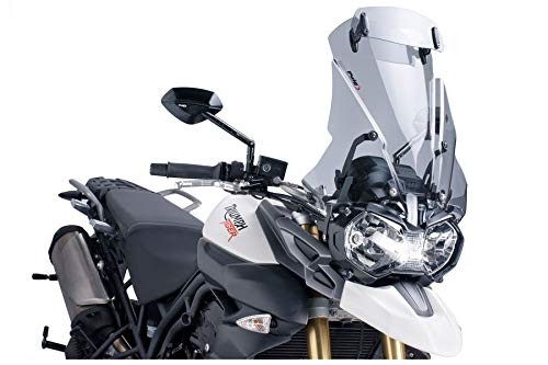 5918H - Puig Touring Screen With Extender For Triumph Tiger 800 2011-2014 - Light Smoke - image 2