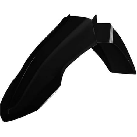 Black plastic front fender designed for Yamaha YZF250 (2024-2025) and YZF450 (2023-2025), featuring a sleek, aerodynamic shape and durable construction.