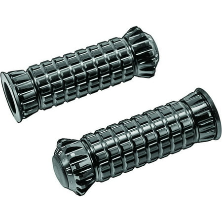 Black Puig R-Fighter footpegs featuring a textured grip and a robust design, specifically made for KTM 1050 Adventure models from 2015 to 2016.