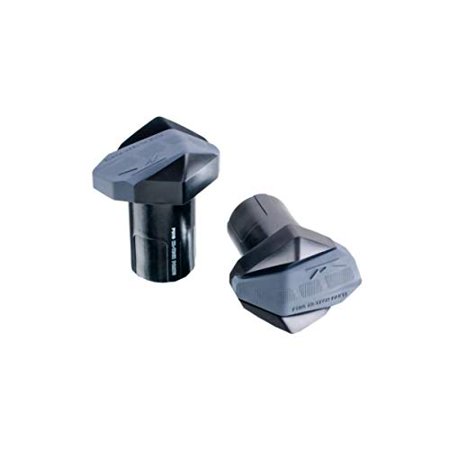 Black Puig R19 frame sliders featuring a durable design with a textured surface and angular shape, specifically designed for Kawasaki H2 SX SE models from 2022 to 2025.