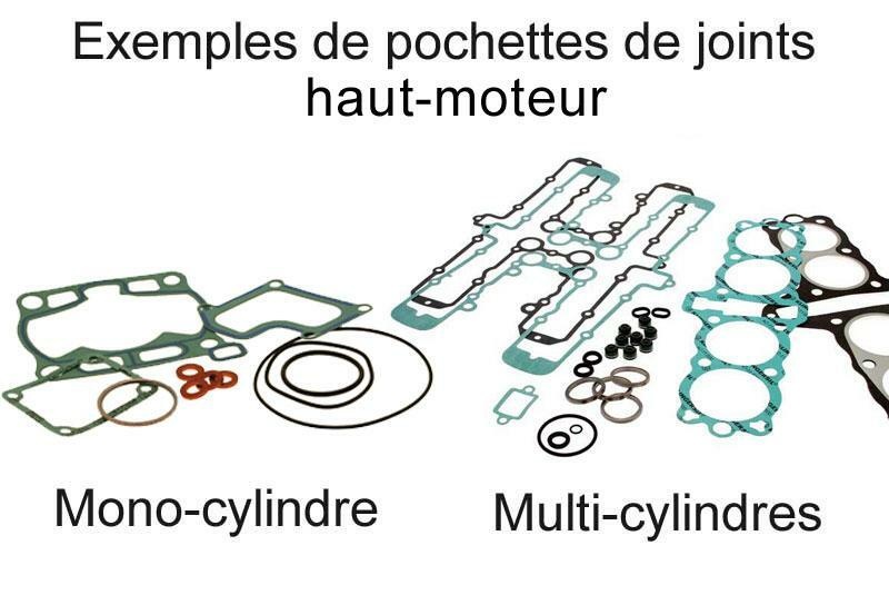 Centauro Top End Gasket Set featuring various gaskets in green and black rubber, including single-cylinder and multi-cylinder options, displayed on a white background.