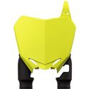 Blue Acerbis Raptor front number board designed for Yamaha YZ 125/250 (2005-2021) and YZF 250/450 (2010-2017), featuring a durable plastic construction and sleek design.