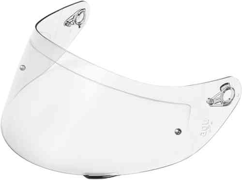 Clear anti-scratch visor designed for AGV K5-S and K3 SV-S helmets, featuring Pinlock readiness and a sleek, curved shape for optimal visibility.