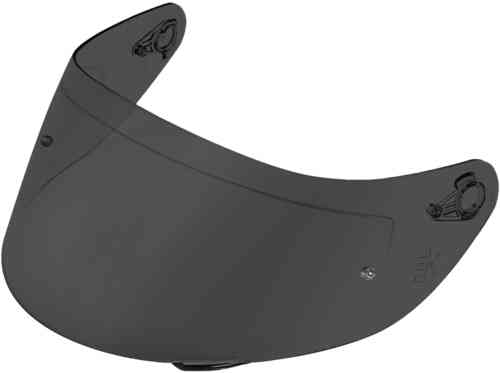 80%-tinted AGV GT4 MPLK shield in a sleek, dark color with a smooth, curved design, featuring mounting points for secure attachment, suitable for sizes ML to XXL.