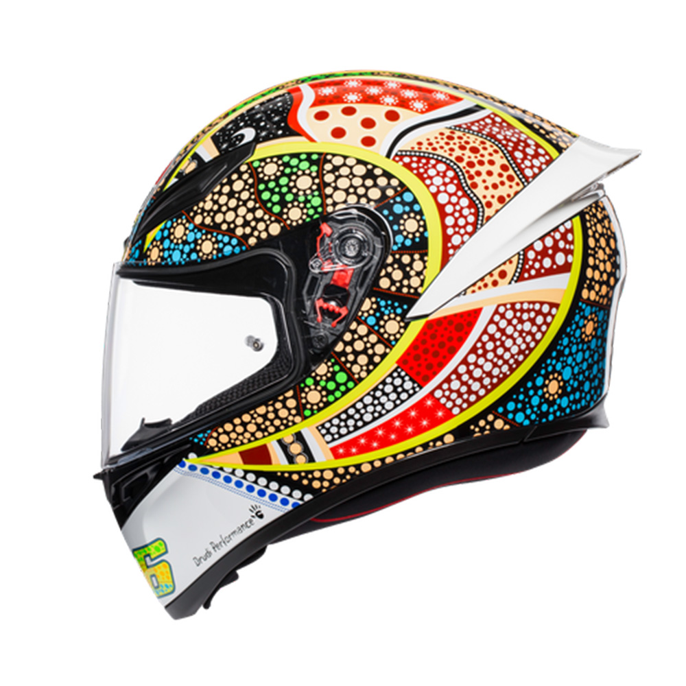 AGV K1-S Dreamtime Replica Motorcycle Helmet - Dreamtime - Large (60cm), Blue/orange/white - image 2