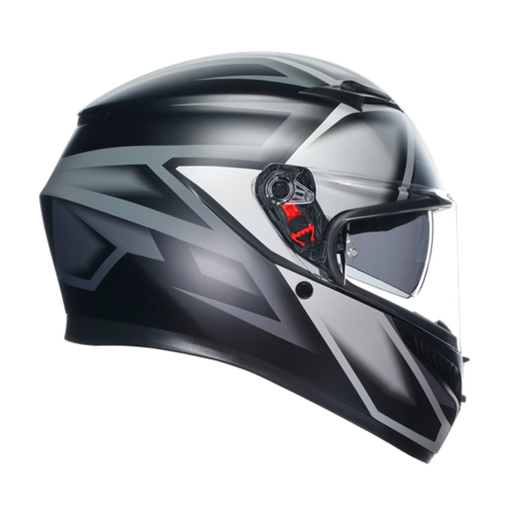 AGV K3 Graphic Motorcycle Helmet - Compound Black / Red - Large (60cm), Black/red - image 2